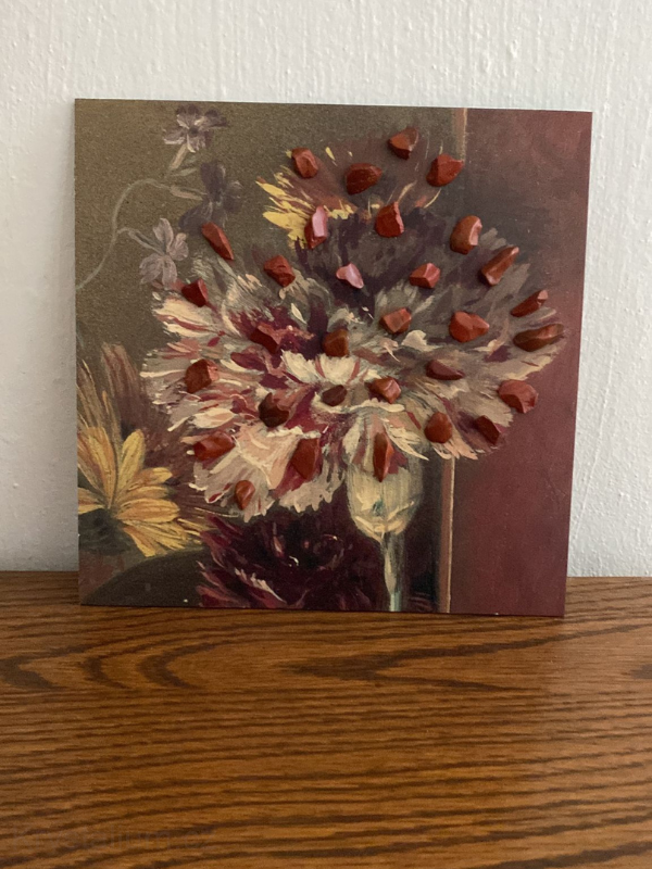 Obraz JASPIS červený 20x20cm