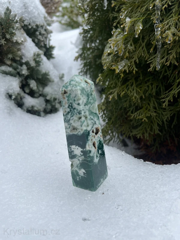 Achát obelisk konkrétní kus